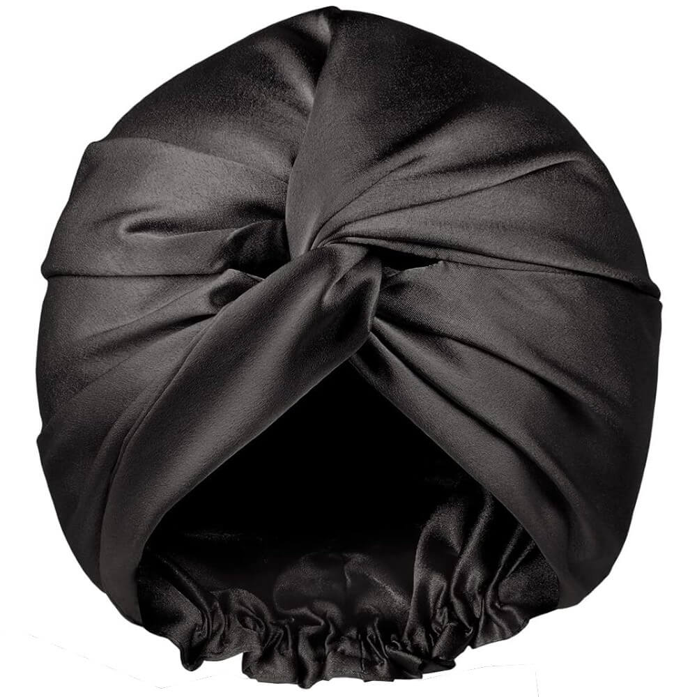 100% Mulberry Silk Bonnet for Hair and Skin Sleep Cap Natural Silk 22 Momme with Elastic Band