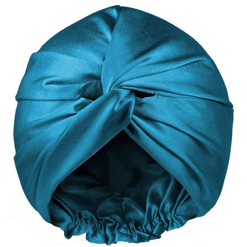 100% Mulberry Silk Bonnet for Hair and Skin Sleep Cap Natural Silk 22 Momme with Elastic Band