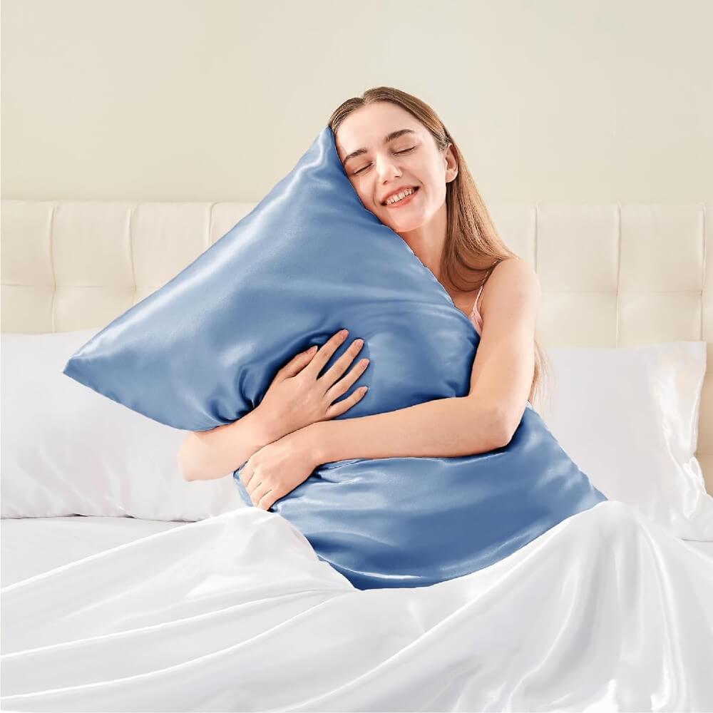 Satin Pillowcase for Hair and Skin Pillow Cases Standard Size Super Soft with Envelope Closure