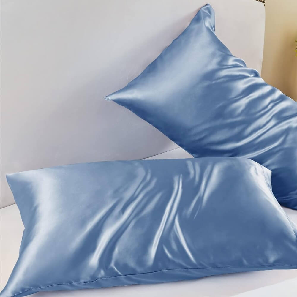 Satin Pillowcase for Hair and Skin Pillow Cases Standard Size Super Soft with Envelope Closure