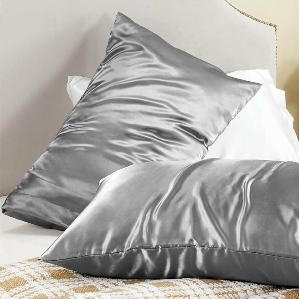 Satin Pillowcase for Hair and Skin Pillow Cases Standard Size Super Soft with Envelope Closure