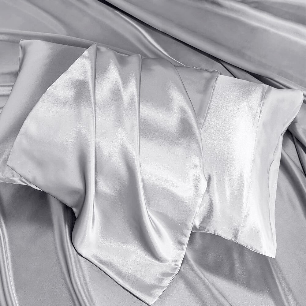 Satin Pillowcase for Hair and Skin Pillow Cases Standard Size Super Soft with Envelope Closure