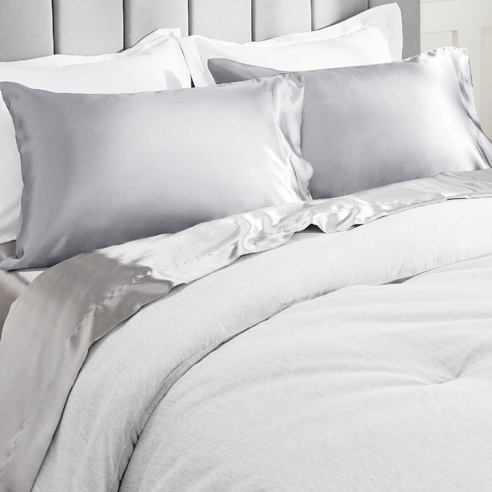 Satin Pillowcase for Hair and Skin Pillow Cases Standard Size Super Soft with Envelope Closure