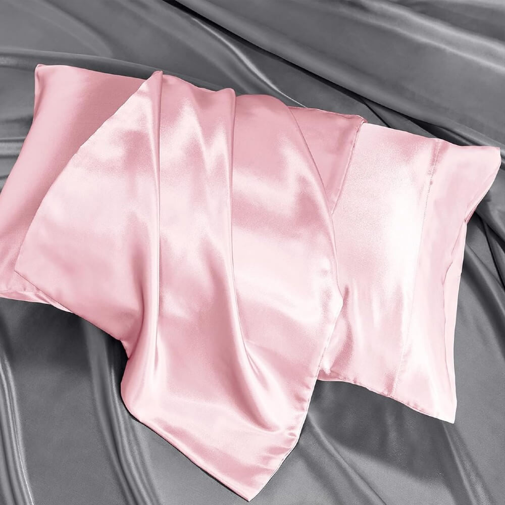 Satin Pillowcase for Hair and Skin Pillow Cases Standard Size Super Soft with Envelope Closure