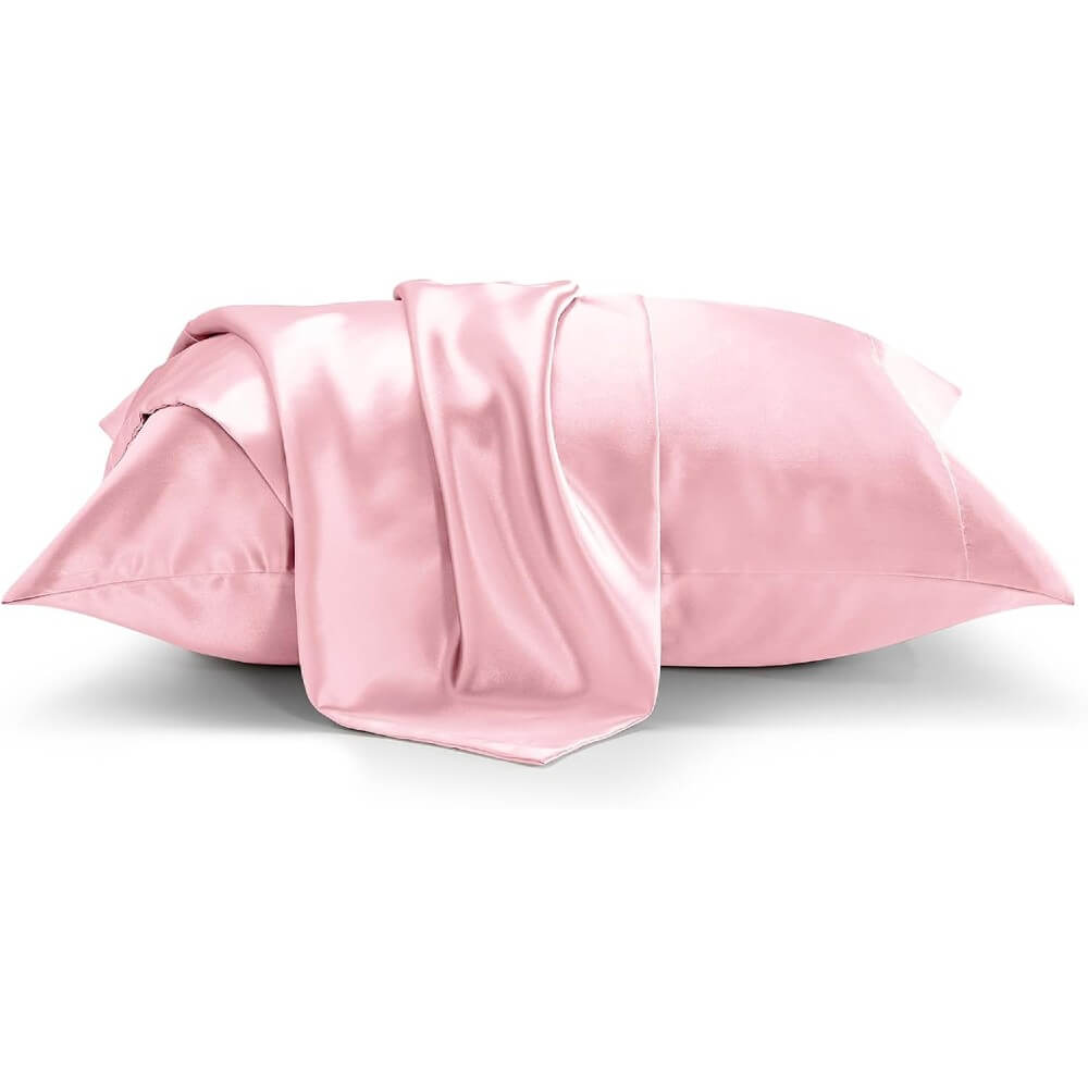 Satin Pillowcase for Hair and Skin Pillow Cases Standard Size Super Soft with Envelope Closure